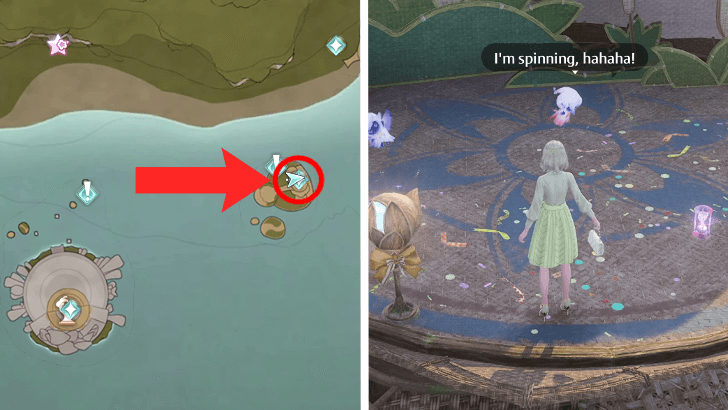 Carnival, Snip, Snap! Quest - Spinning Faewish Sprite Location