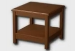 Wooden Two-Layer Side Table