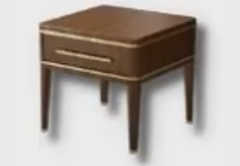 Gold Accented Side Table