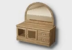 Short Vintage Dressing Table