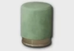 Gold Accented Powder Room Stool