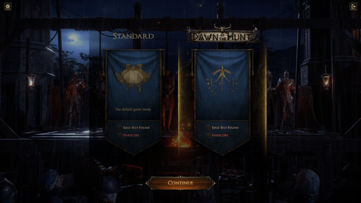 Dawn of the Hunt Character Creation Banner