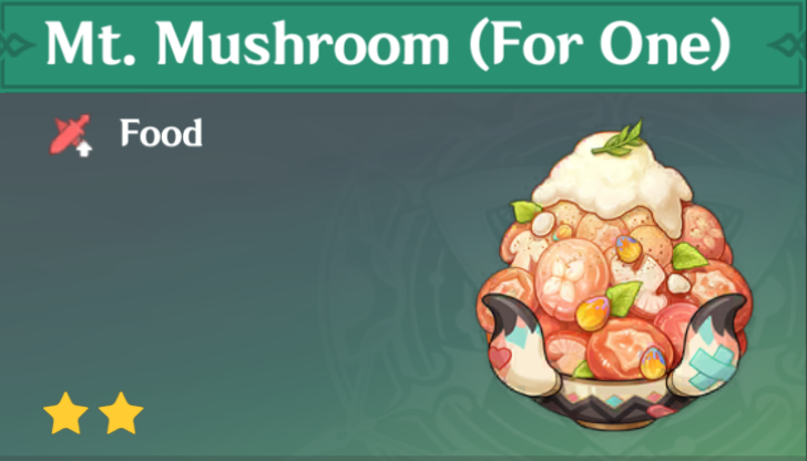 Genshin Impact - How to Get Mt. Mushroom (For One) and Effects