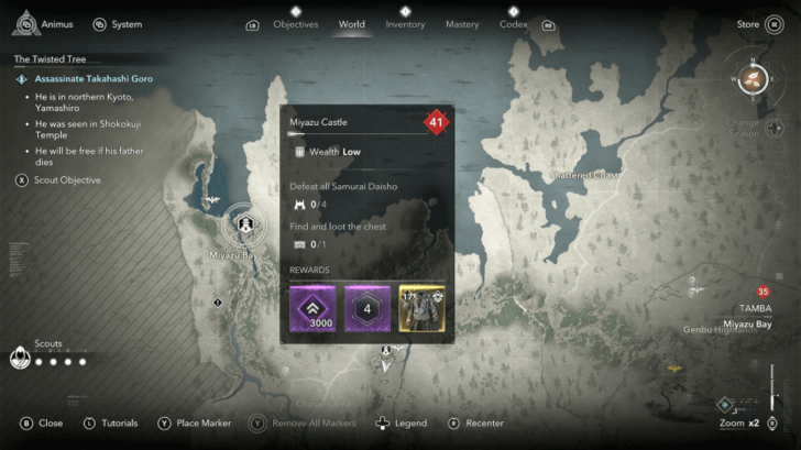 AC Shadows Outfit of the Legendary Ronin Location in Tamba