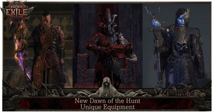 PoE 2 - New Dawn of the Hunt Unique Equipment