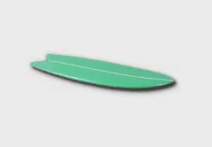 Lined Surfboard