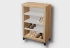 Small Wooden Shoe Cabinet