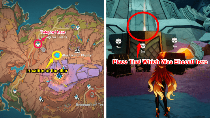 Genshin Impact - That Which Was Once Ehecatl altar location