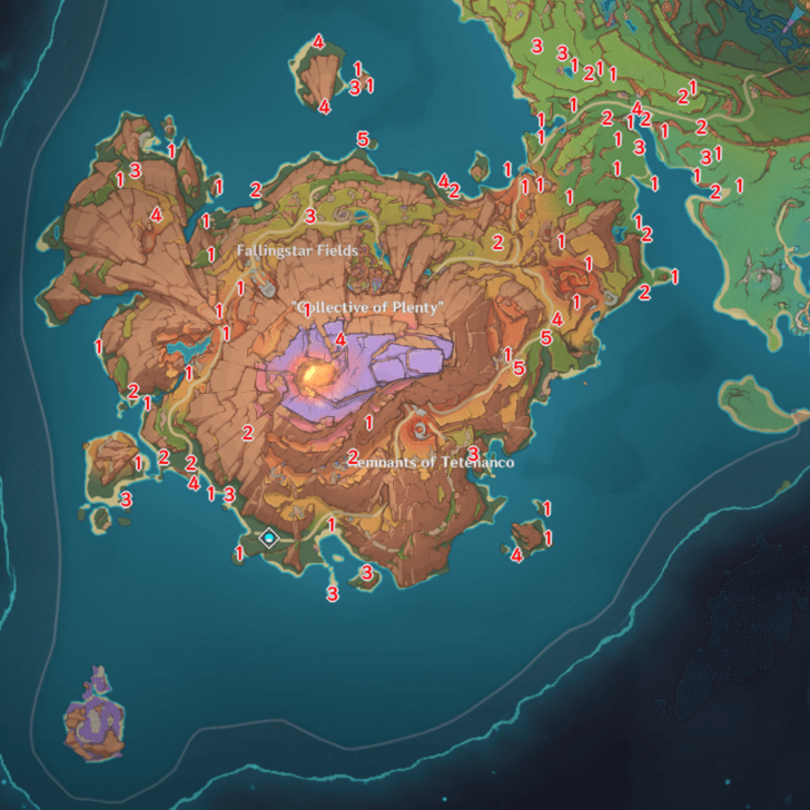 Genshin - 5.5 Atocpan Saurian Locations