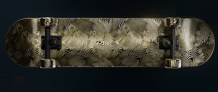 Black Ops 6 (BO6) - Mystic Gold Skateboard