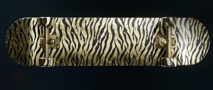 Black Ops 6 (BO6) - Gold Tiger Skateboard