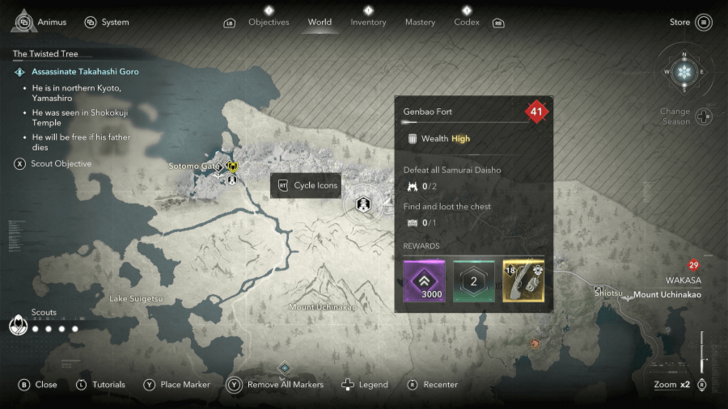 AC Shadows Dynasty Ender Location in Wakasa