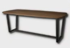 Steel Frame Round Desk