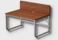 Wooden Partition Desk