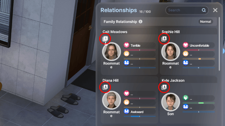 Open Shared Memories and Relationship Log