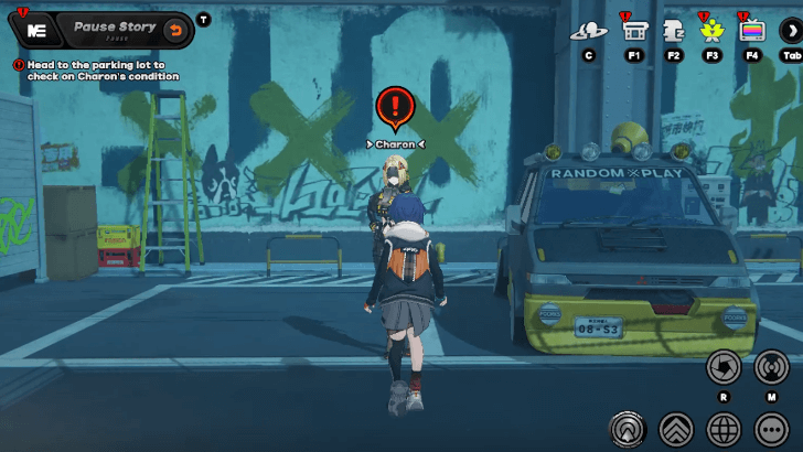 Head to the Parking Lot to Check on Charon