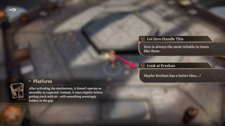 Pick Ereshan and Unlock Treasure Chest