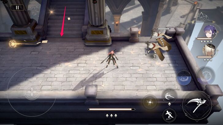 Eliminate Enemies at the Stairs