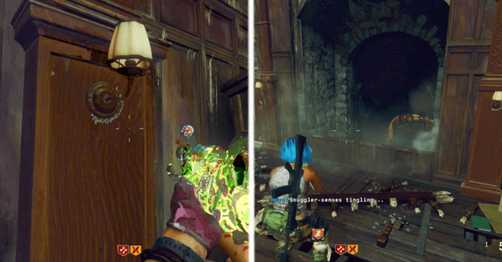 Open the Hidden Door by the Lamps