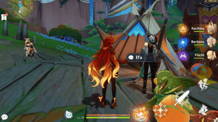 Genshin - Glory in Bloom Character Locations - Ifa