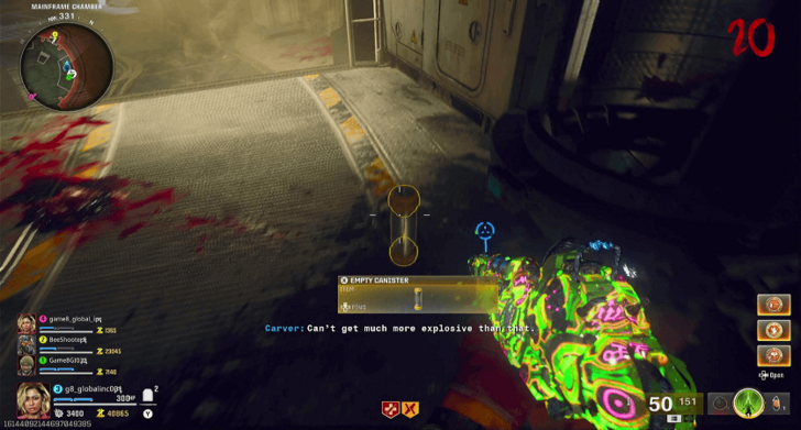 Chamber Empty Canister