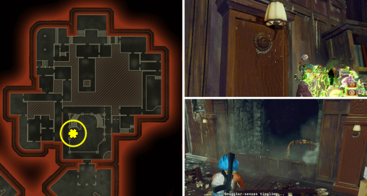 Sconce Hidden Door Location