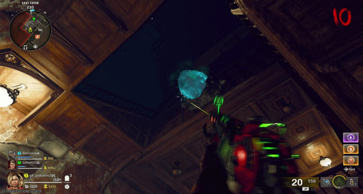 East Foyer Blue Crystal