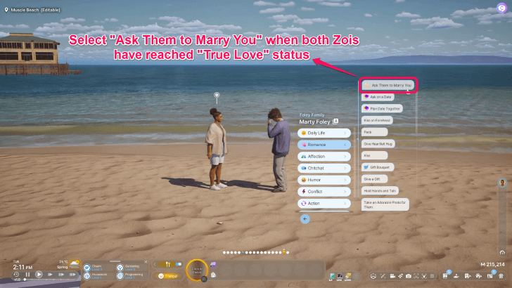 InZOI Ask Them to Marry You