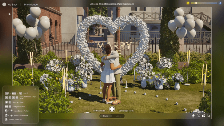 InZOI Wedding Photo Booth