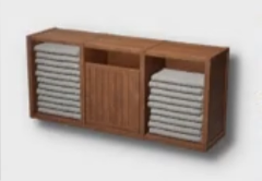 Wooden Towel Cabinet