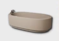 Simple Thick Ceramic Bathtub