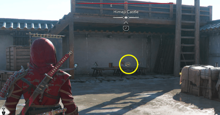 Himeji Castle Kura Key overworld location