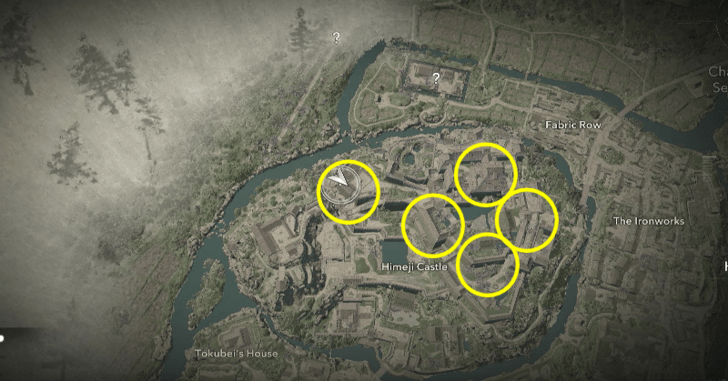 Himeji Castle Samurai Dasiho Locations