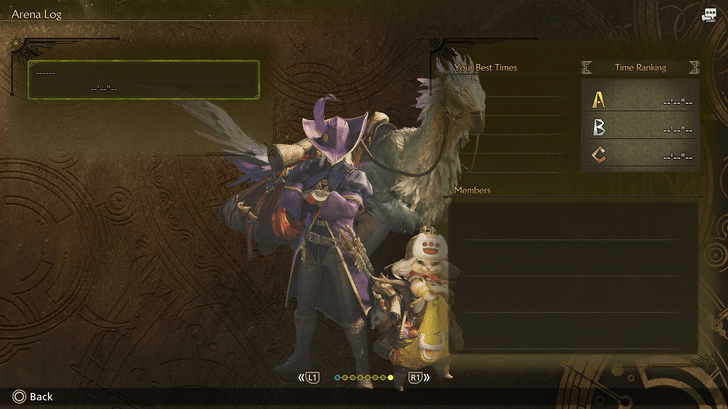 Monster Hunter Wilds Arena Log Page