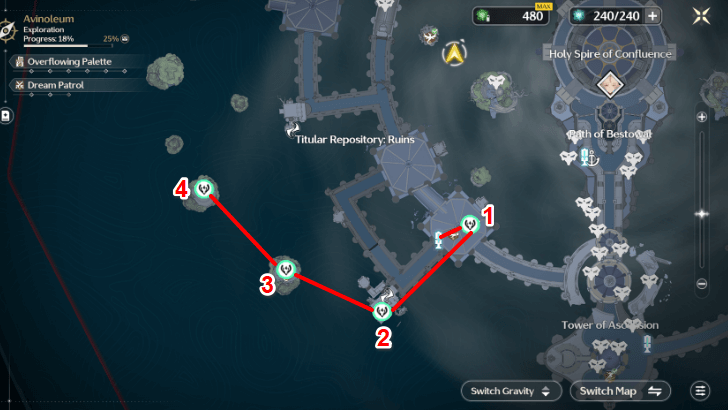 Gusts of Welkin Route 3 with Icons