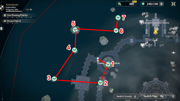 Gusts of Welkin Route 4 with Icons