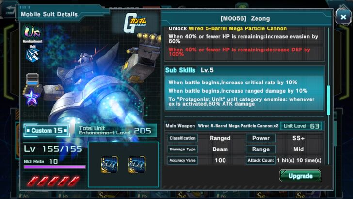 Sub Mobile Suit Skils