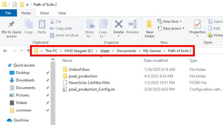 Path of Exile 2 - Open Documents-My Games-Path of Exile 2 Directory
