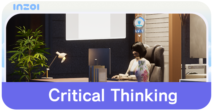inZOI How to Increase Critical Thinking Skill