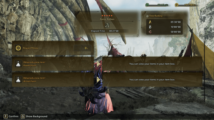 Monster Hunter Wilds Armorcharm and Powercharm From Arena Quest