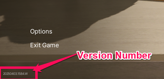 inZOI Version Number