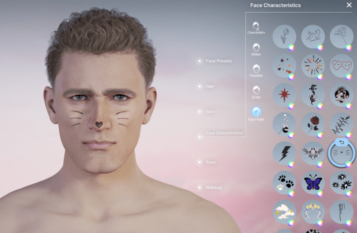 Neck and Face Tattoo 15