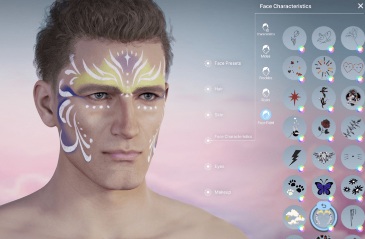 Neck and Face Tattoo 20