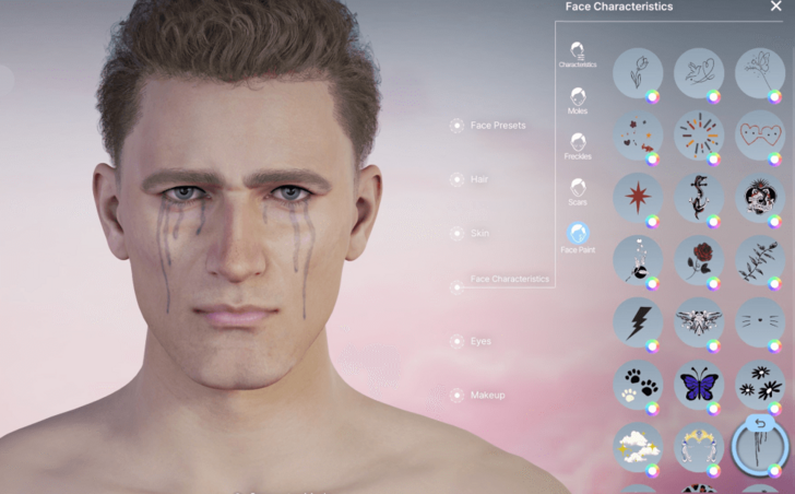 Neck and Face Tattoo 21