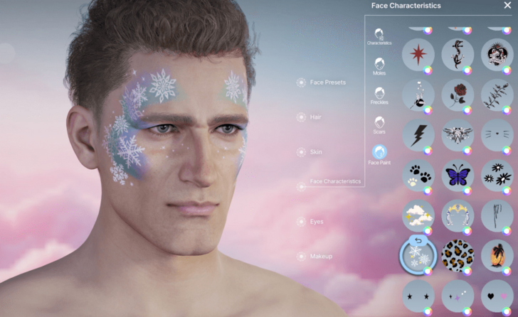 Neck and Face Tattoo 22