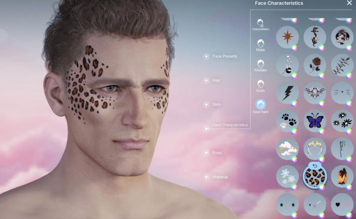 Neck and Face Tattoo 23