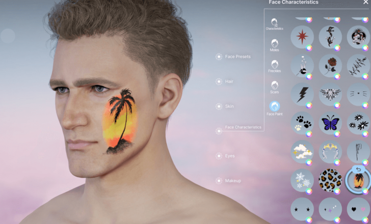 Neck and Face Tattoo 24