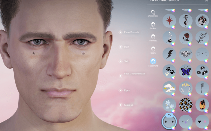 Neck and Face Tattoo 25