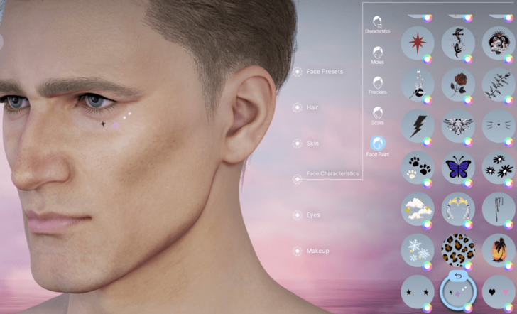 Neck and Face Tattoo 26