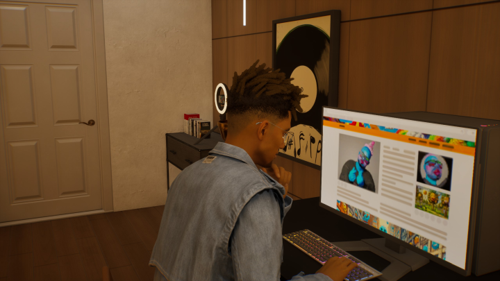 Working at a Computer